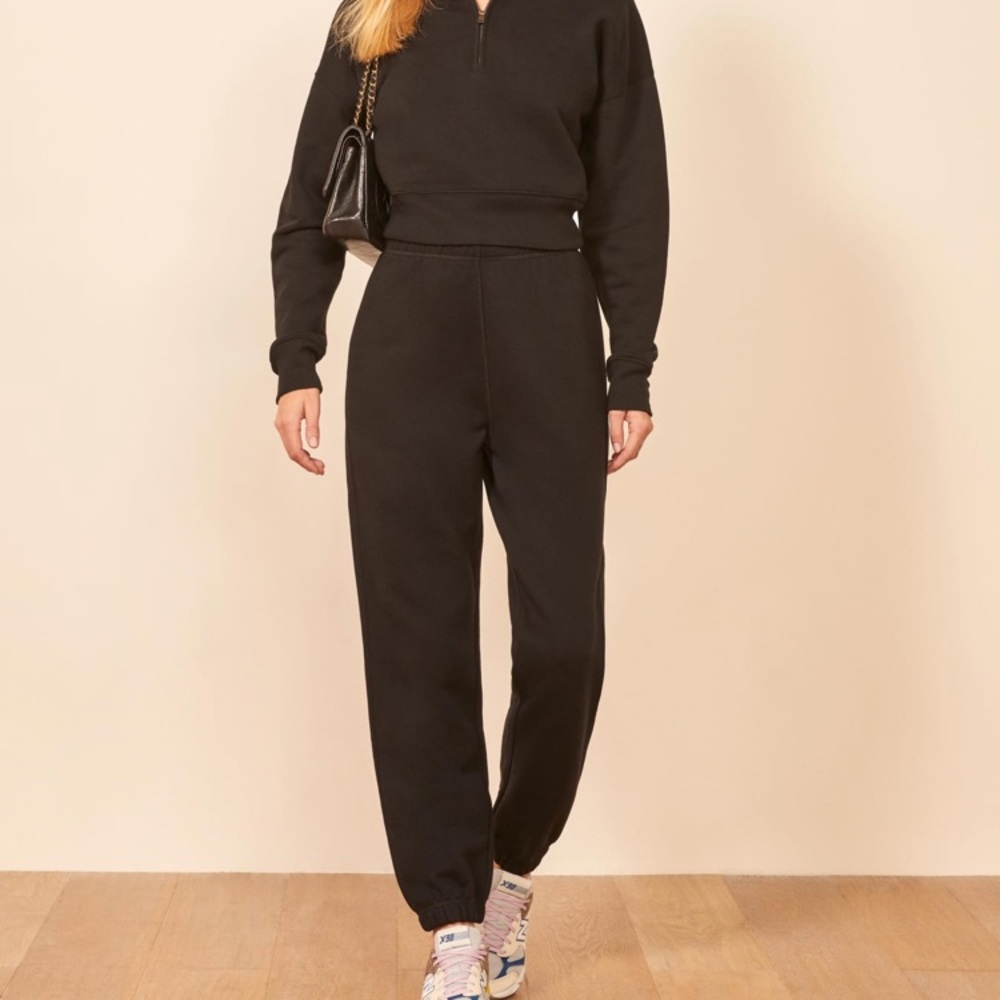 Reformation Classic Sweatpant Black Medium